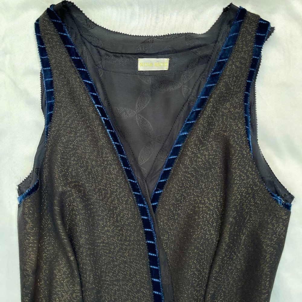 Auc Nina Ricci wool lace and velvet dress IT36 - Picture 3 of 14